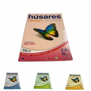 Resma A4 color Husares Design 75 gr. x 100 hojas