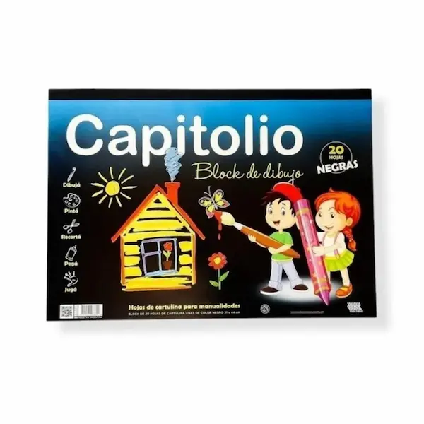 Block de dibujo Capitolio Negro N°5