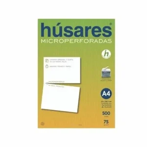 Resma A4 Husares Microperforadas  75 gr. x 500 hojas