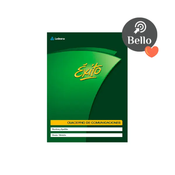 Cuaderno de comunicaciones Exito