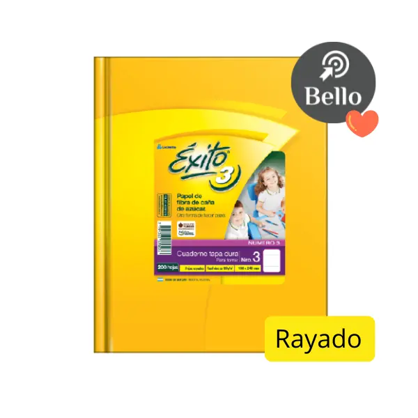 Cuaderno Exito n3 100 hojas Rayado