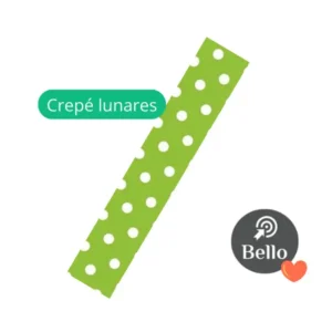 Papel Crepe Lunares Verde Claro