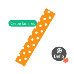 Papel Crepe Lunares Naranja