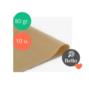 Papel Madera 80 gr. x 10 unidades