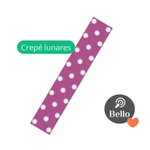 Papel Crepe Lunares Lila