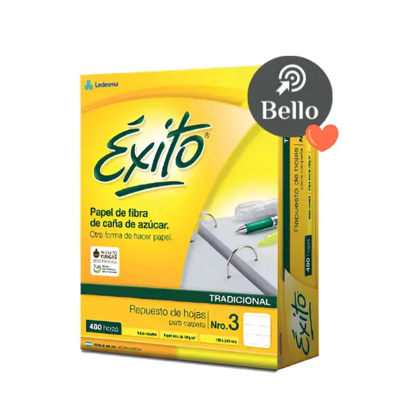 Repuesto N3 Exito Tradicional 480 hojas Rayado