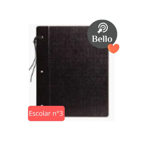 Carpeta Tapa fibra negra N3 Fibracap