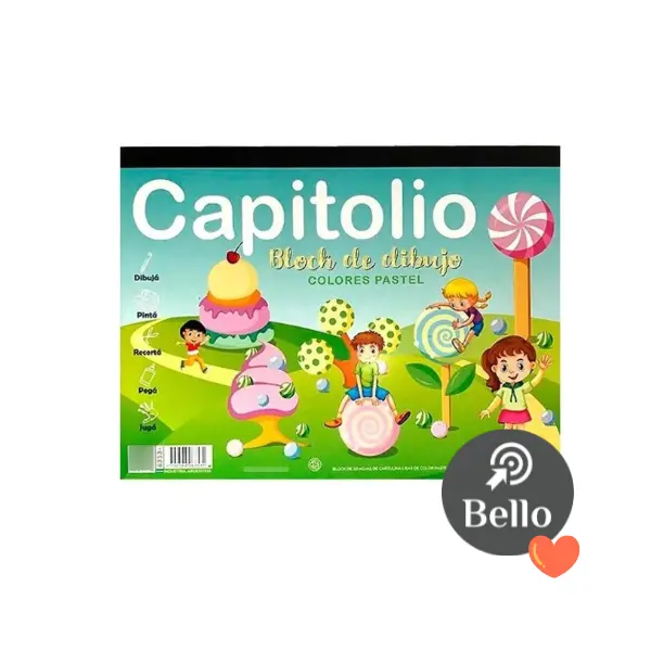 Block de dibujo Capitolio Pastel