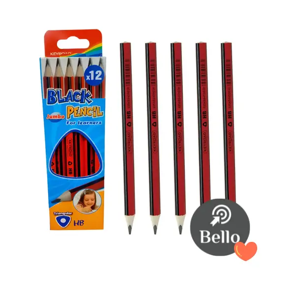 Lapiz negro grafito Keyroad Jumbo c/u