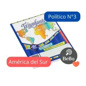 Mapas N3 Politico America del Sur X 40 unidades