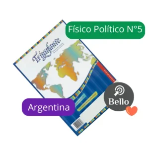 Mapas N5 Fisico politico Argentina X 20 unidades