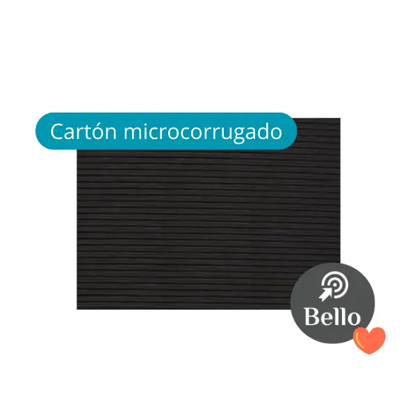 Carton Microcorrugado Negro