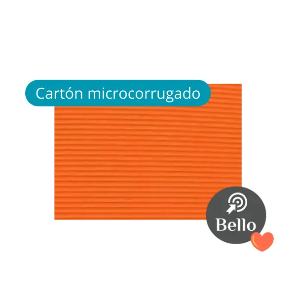 Carton Microcorrugado Naranja