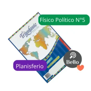 Mapas N5 Fisico politico Planisferio X 20 unidades