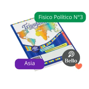 Mapas N3 Fisico politico Asia X 40 unidades