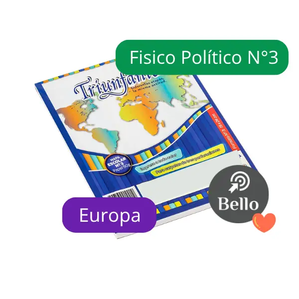 Mapas N3 Fisico politico Europa X 40 unidades